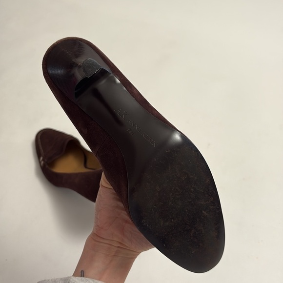 ANNE KLEIN Suede Loafer Kitten Heels - Picture 6 of 10